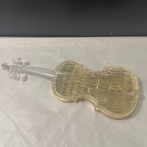 MCM Acrylic Violin Trinket Box Candy Dish Decor